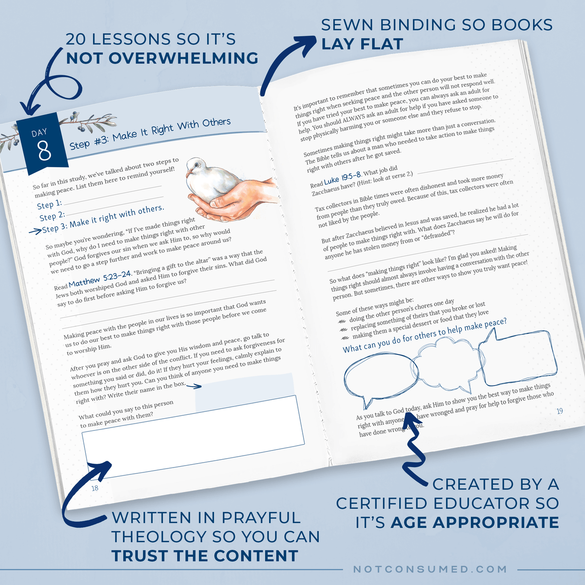 Making Peace Bible Study Descriptive Features