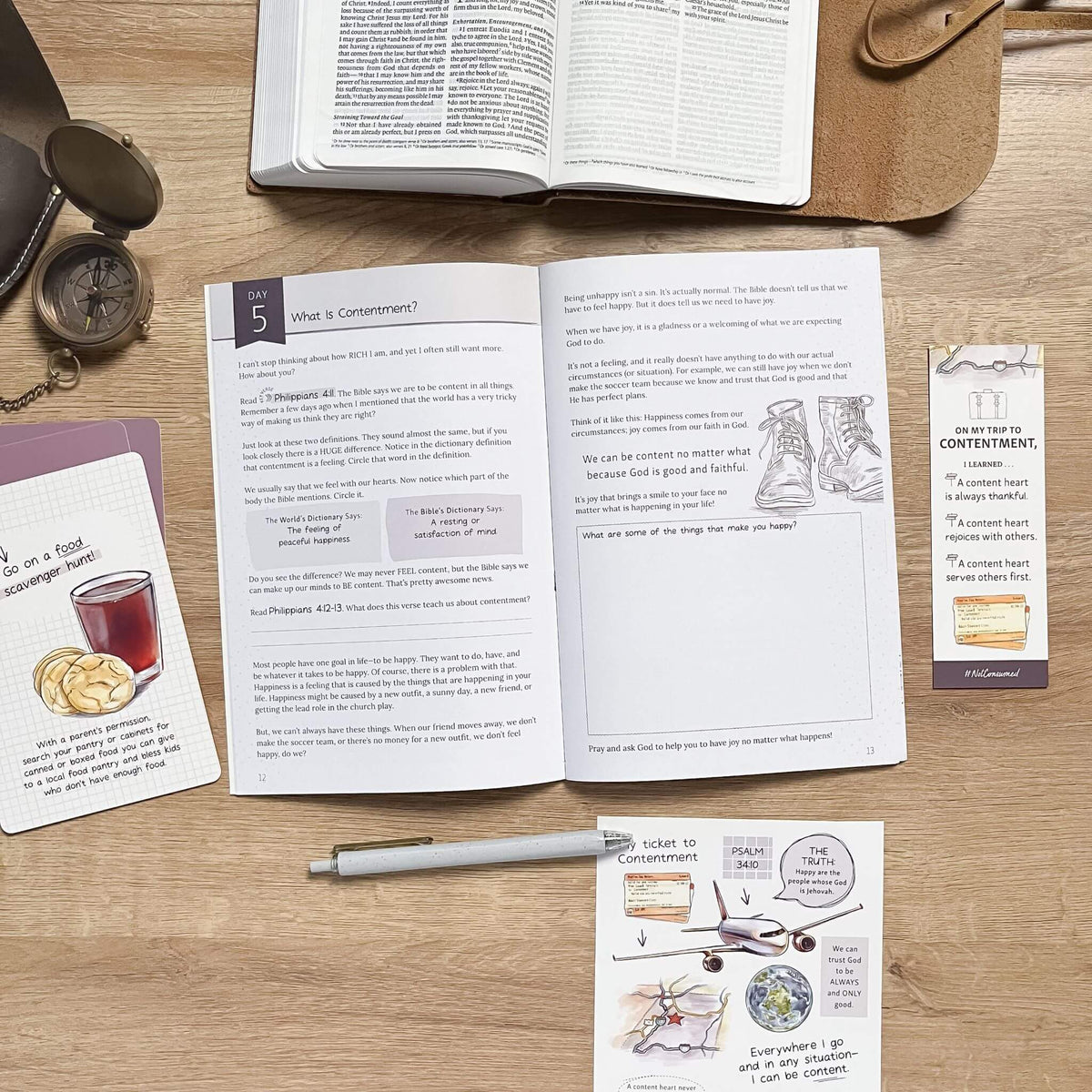 Contentment Bible studies for kids