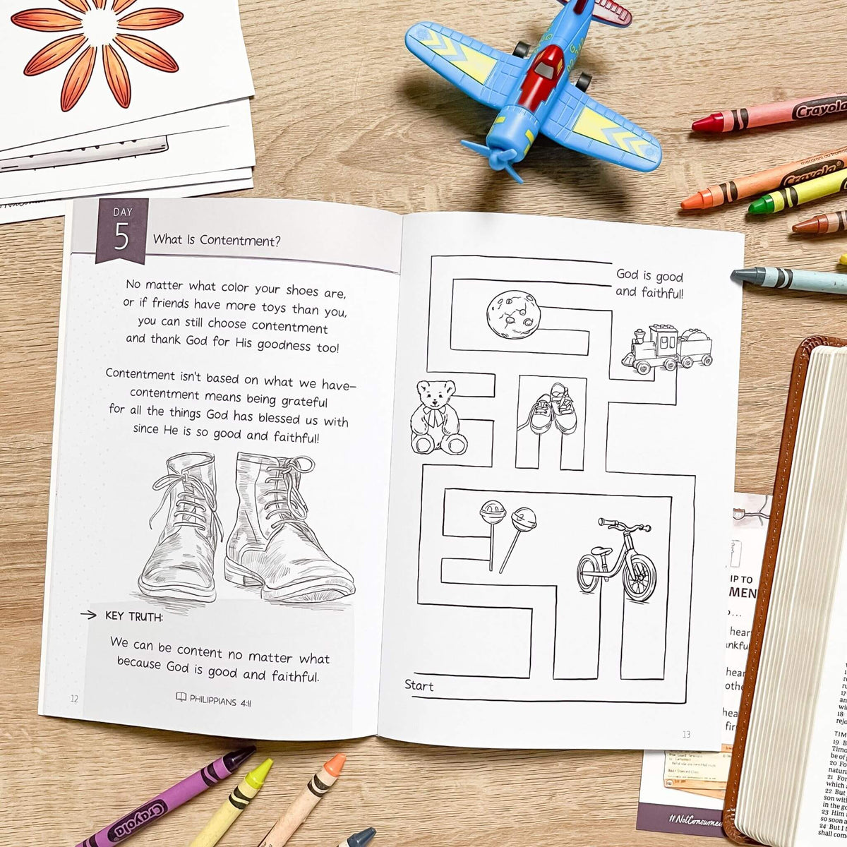 Contentment Bible studies for Pre-K