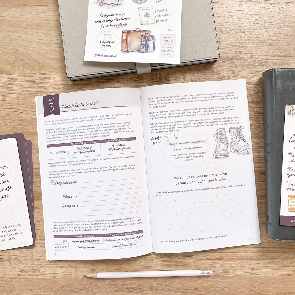 Contentment Bible studies for teens