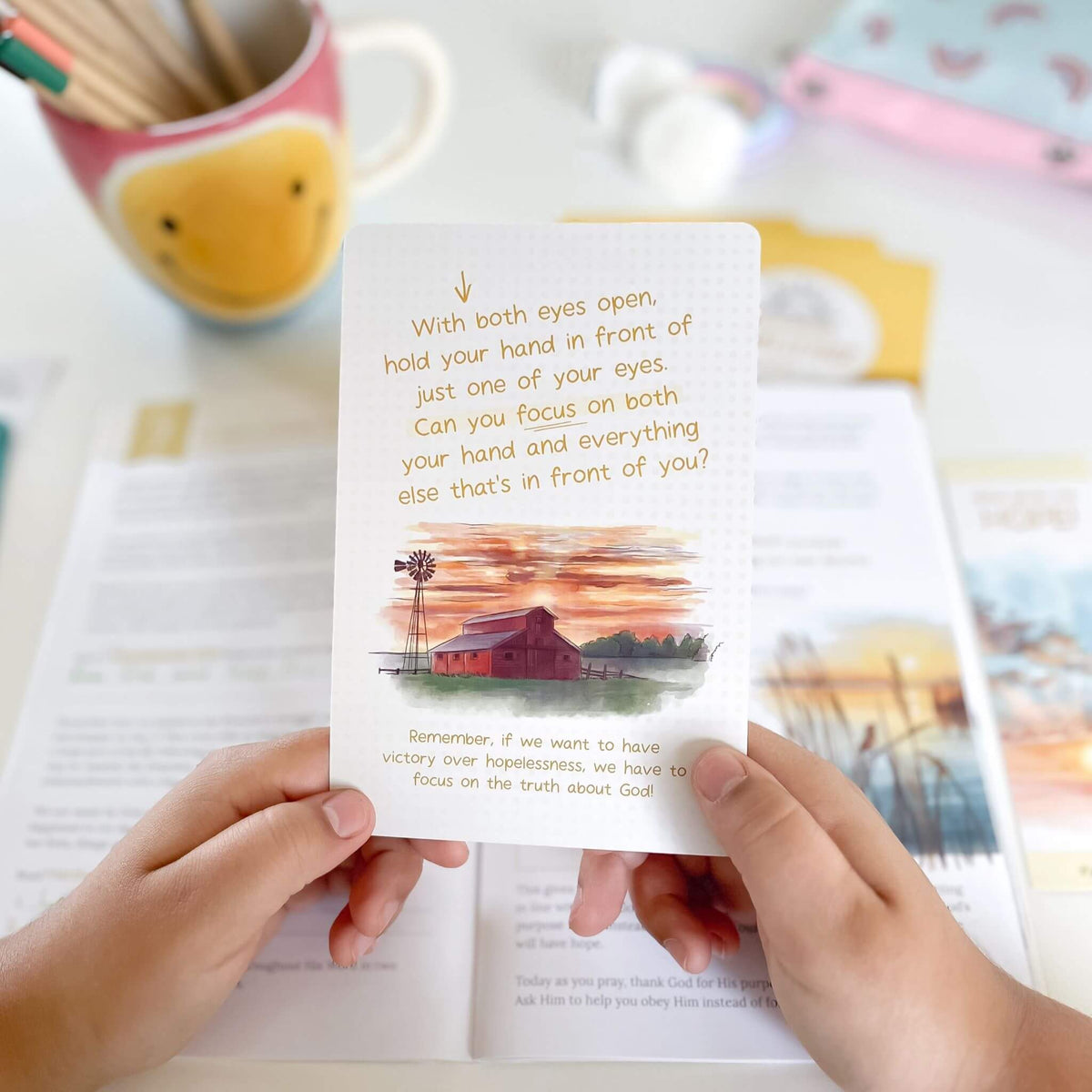 Abounding in Hope Family Bible Study challenge card