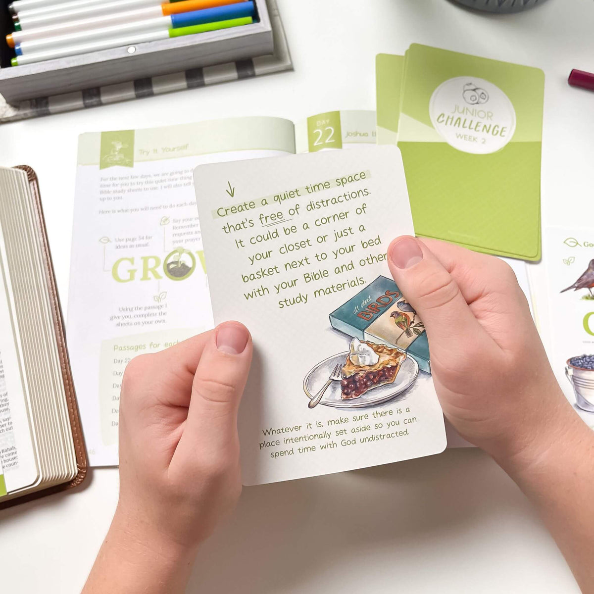 Developing A Quiet Time Bible study Challenge Card