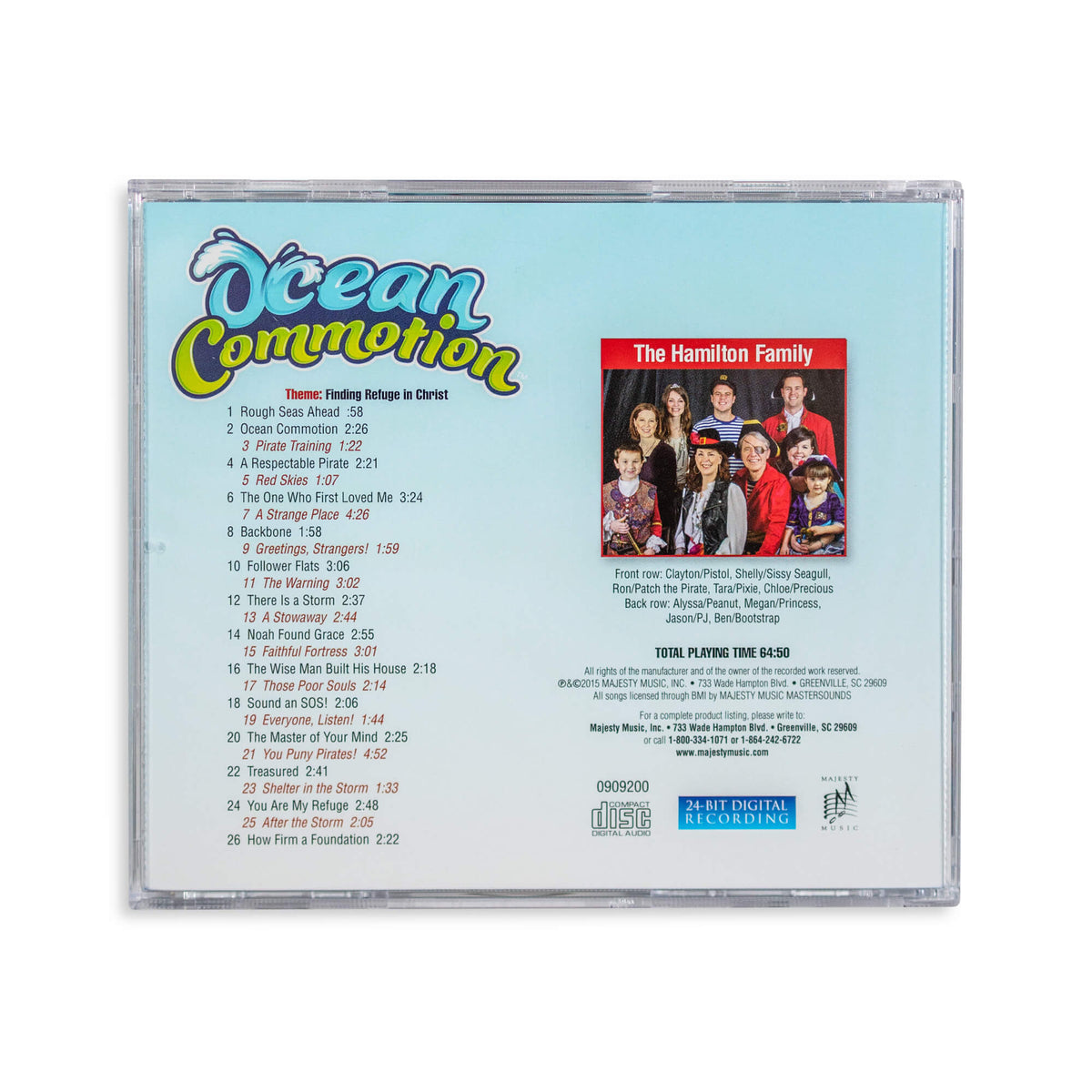 Ocean Commotion Musical Drama CD (back)