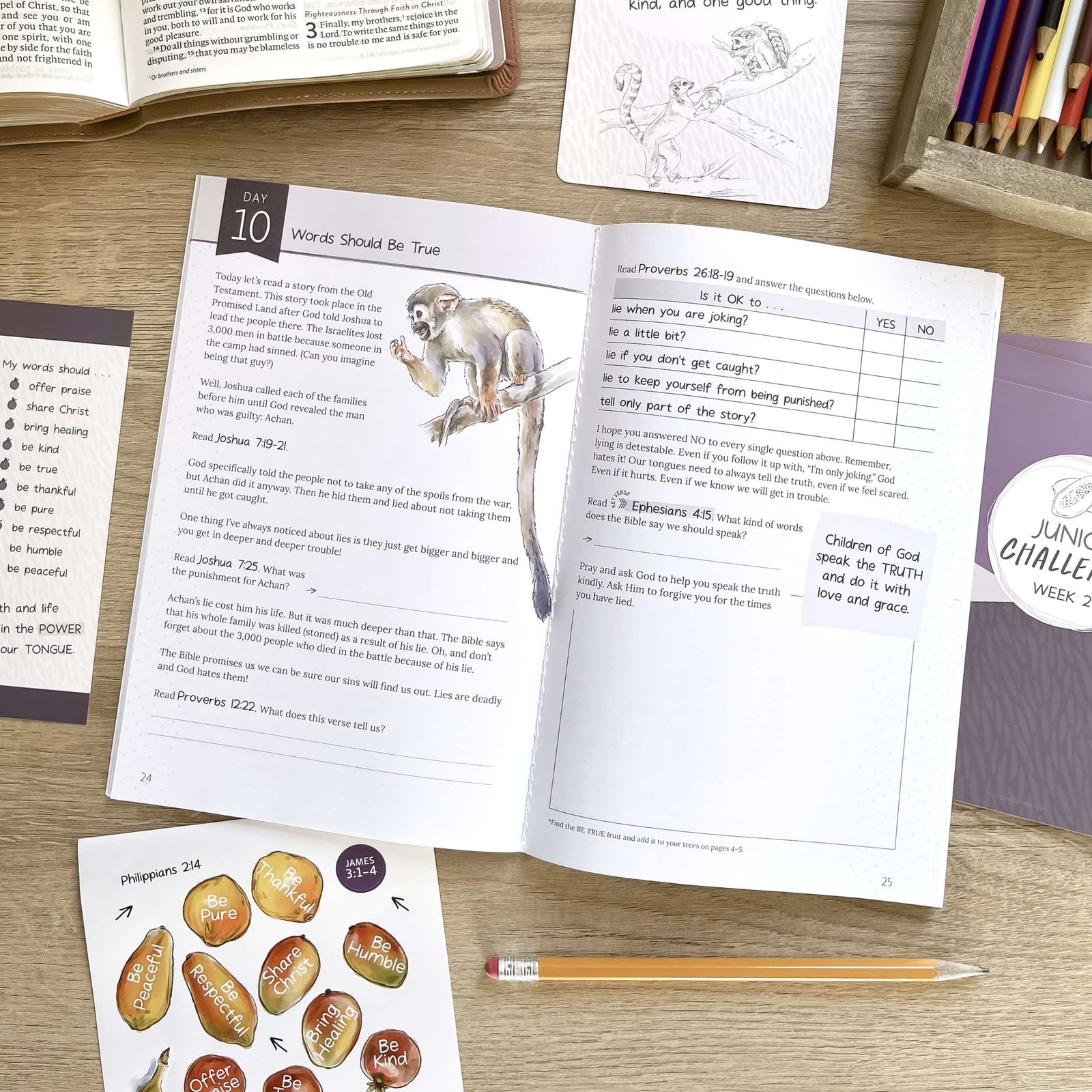 Fruit of the Tongue Bible study for kids