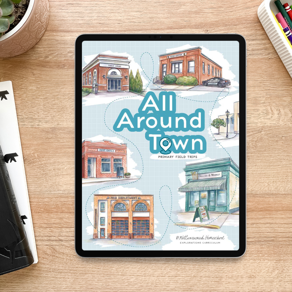 All Around Town Pre-K Workbook (digital)