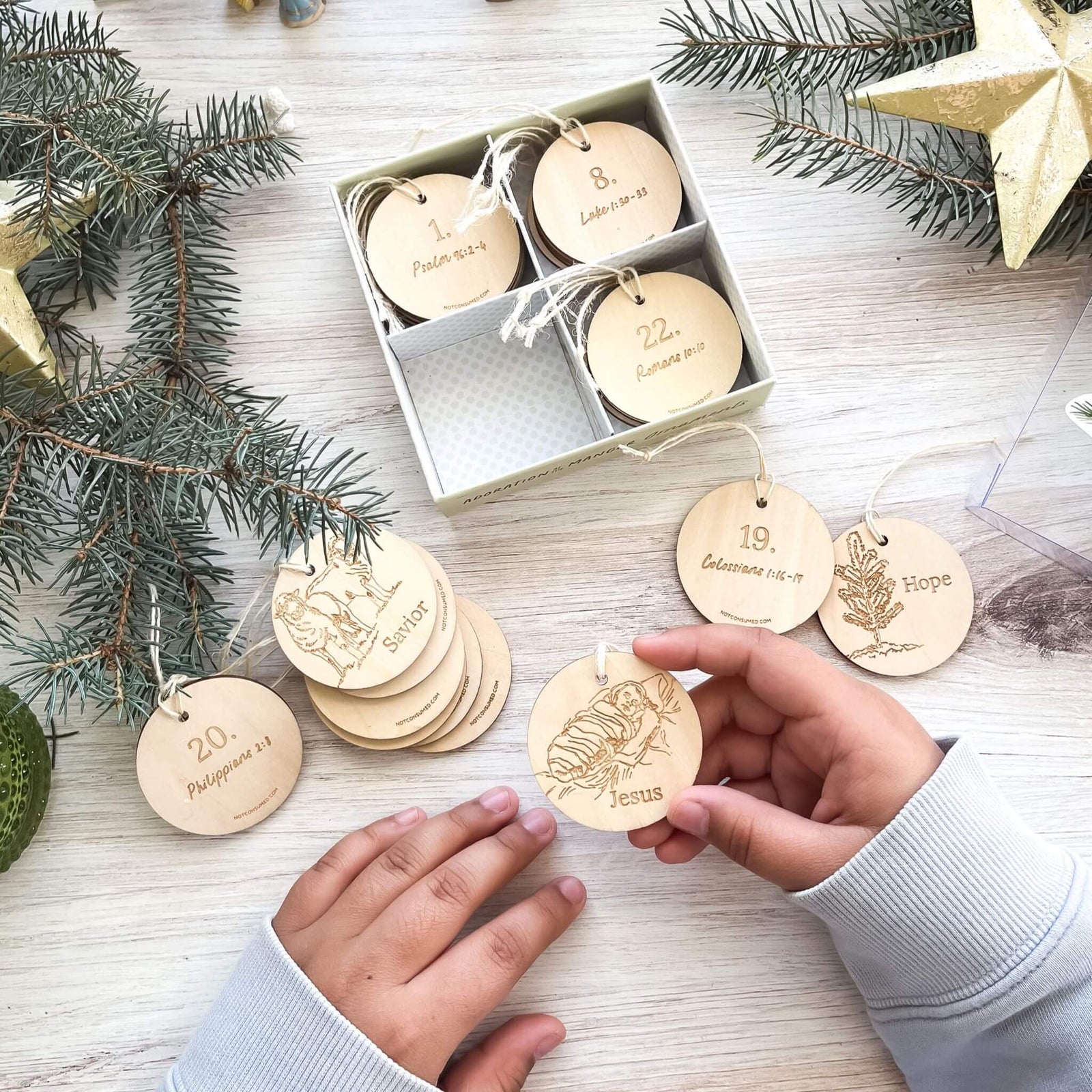 Adoration at the Manger Ornaments