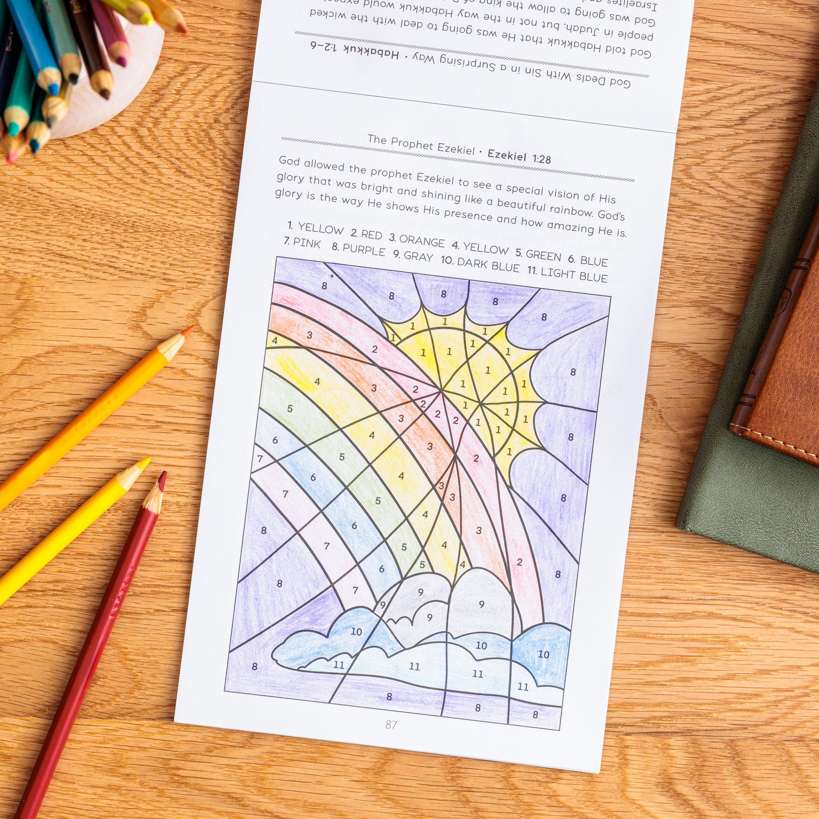 Biblical color by number