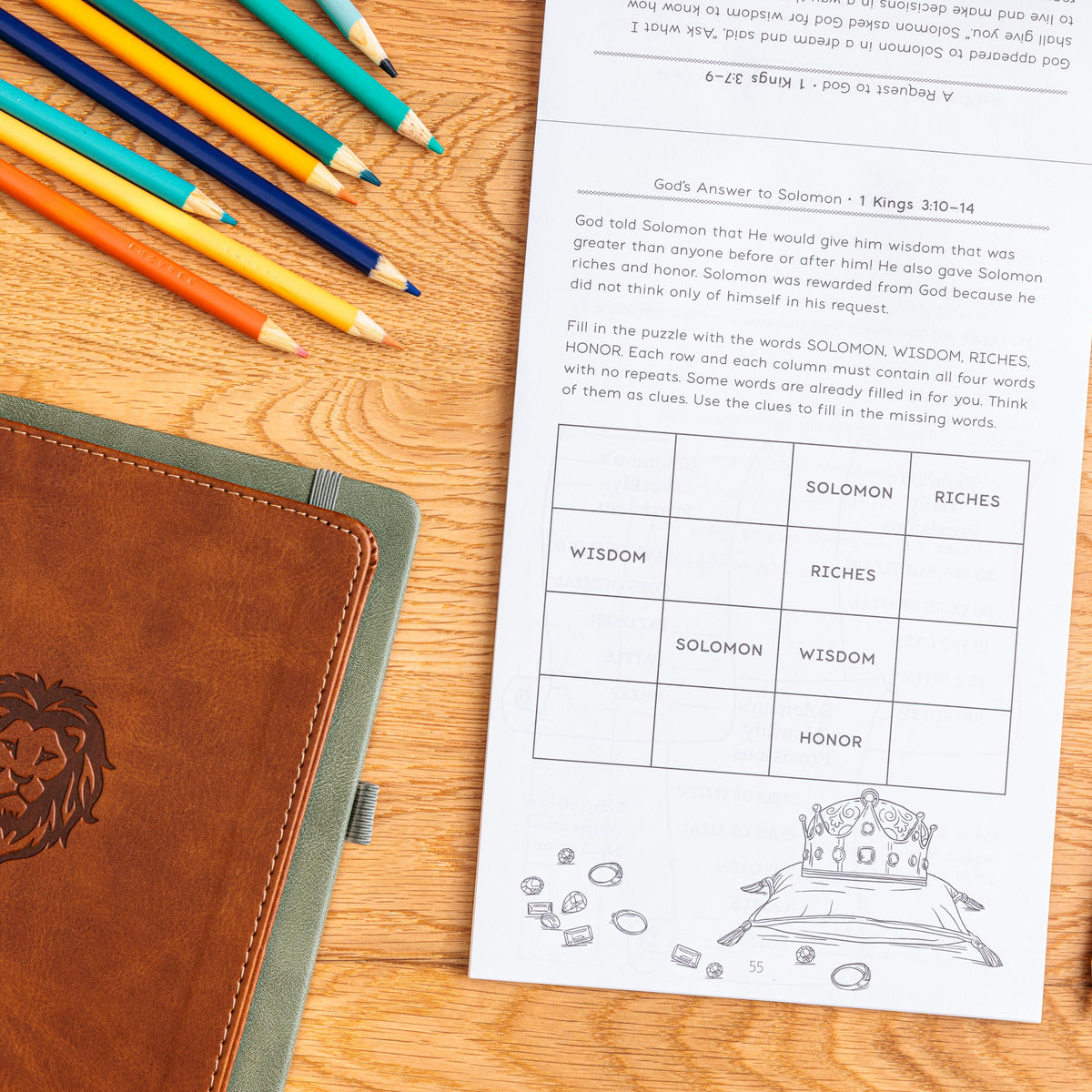 Quiet Biblical activities for kids