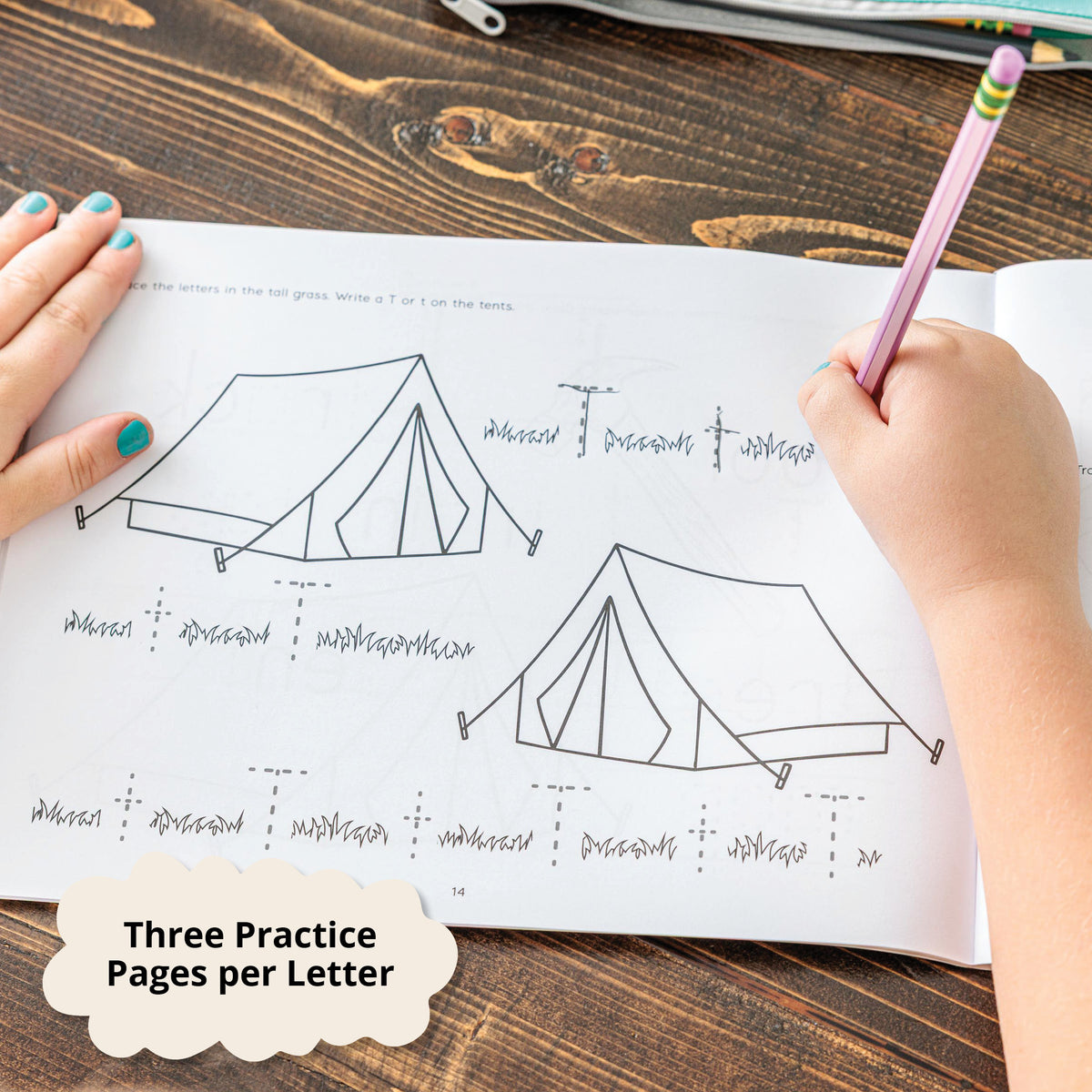 Practice each letter