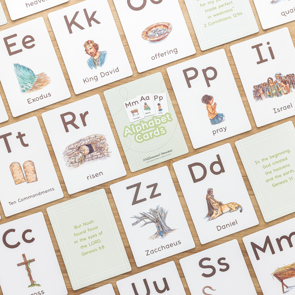 Christian alphabet cards