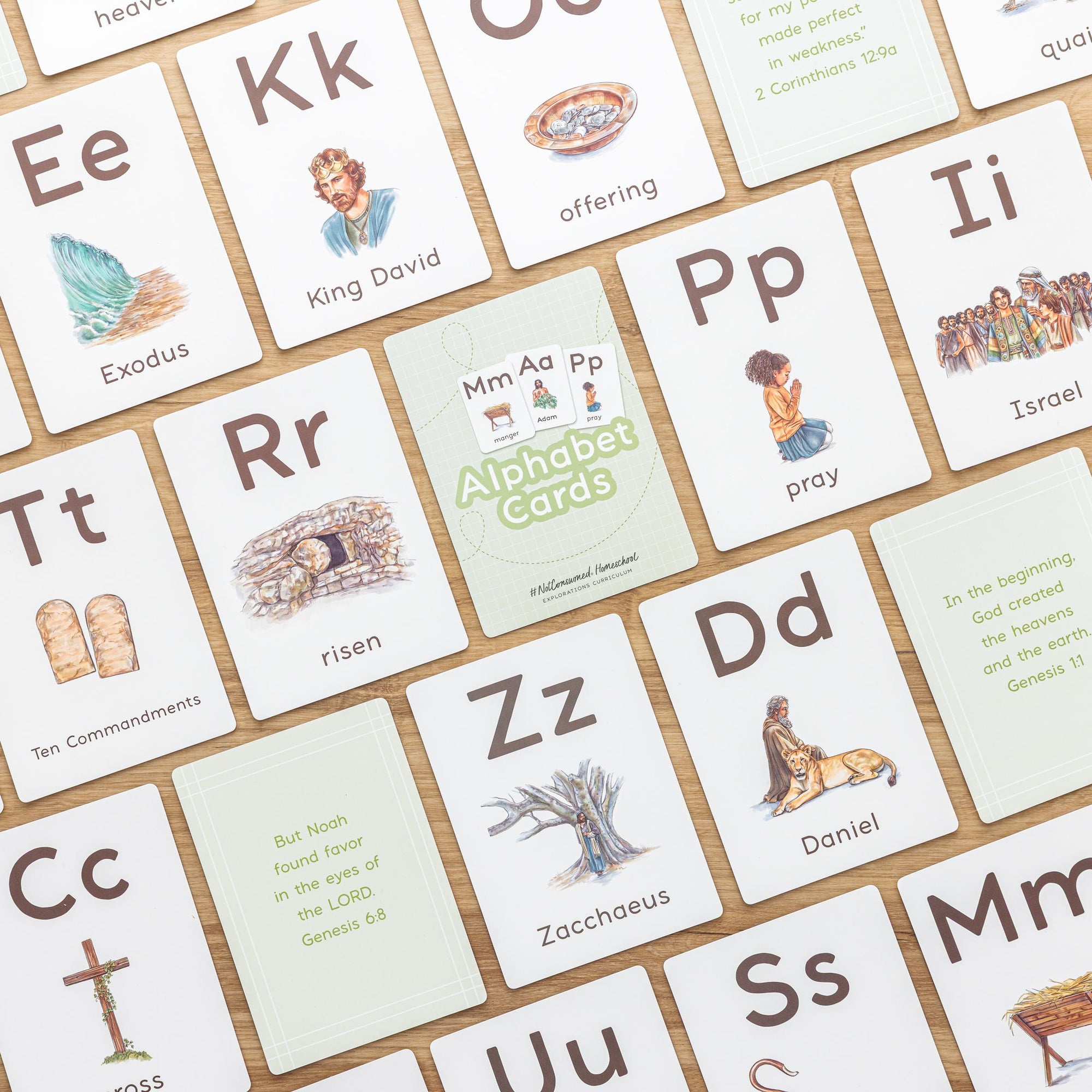 Christian alphabet cards