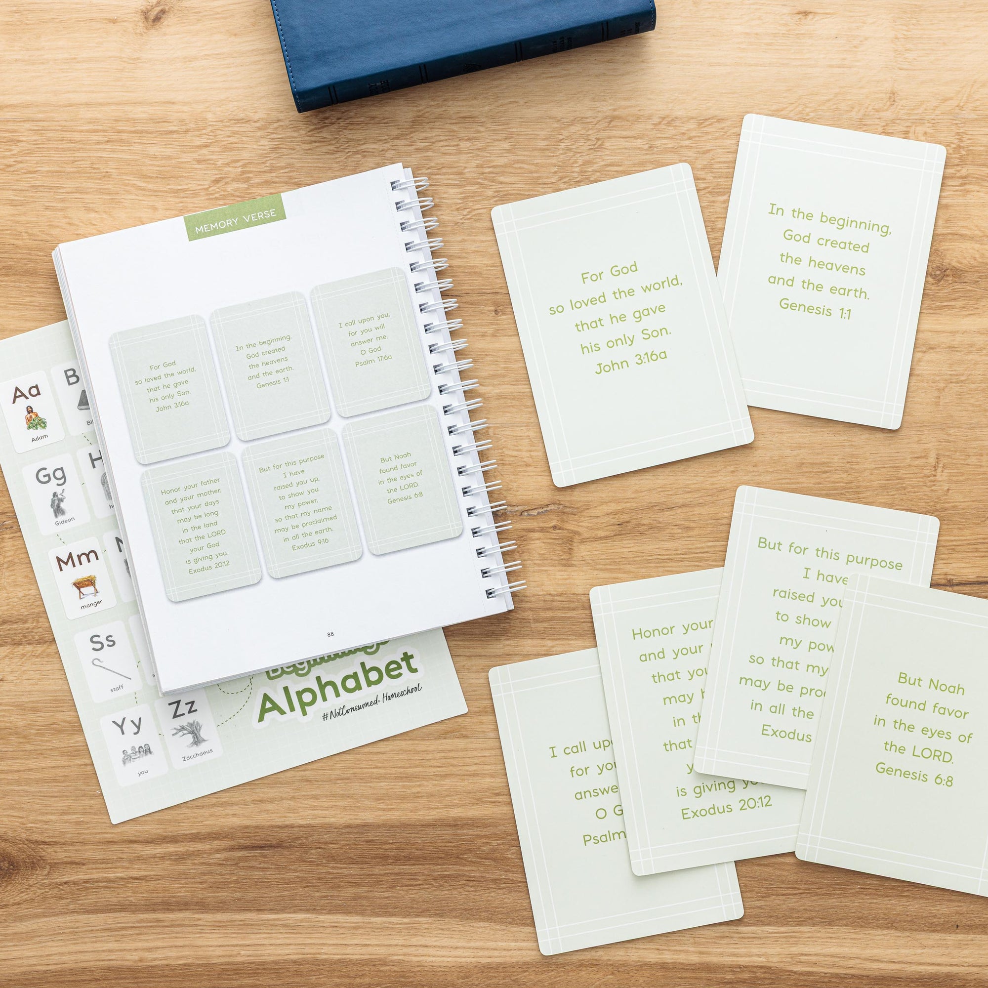 Scripture memory verse cards