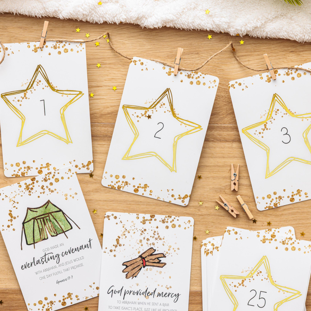 Uncovering Mercies at the Manger Countdown cards