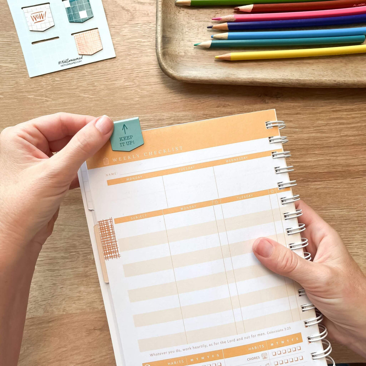 Homeschool Planner Page Markers