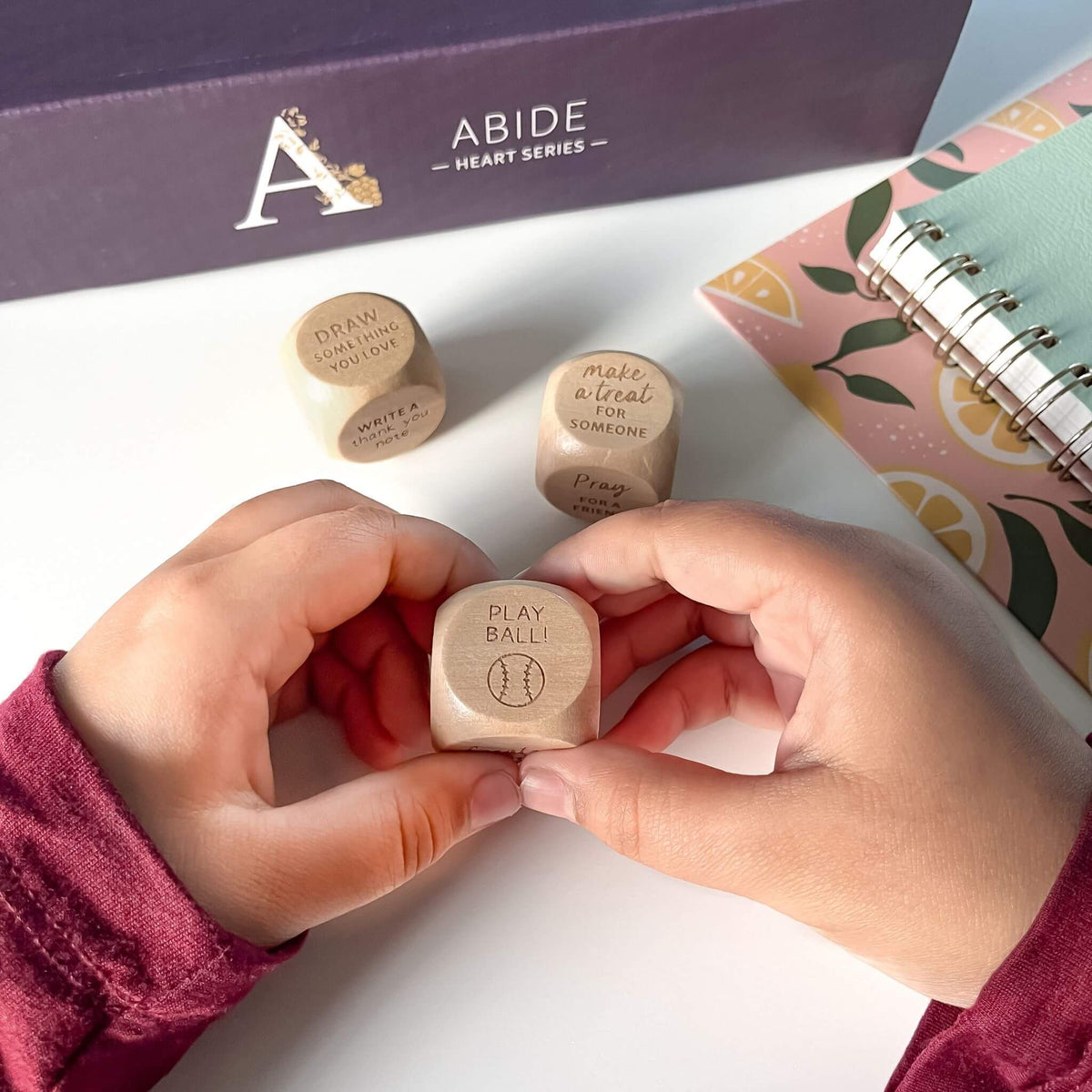 Abide Heart Series Bundle for kids activity dice