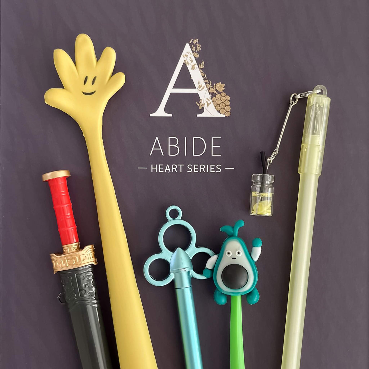 Abide Heart Series Bundle for kids fun pens