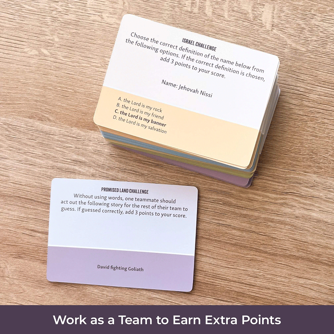 Biblical teamwork game