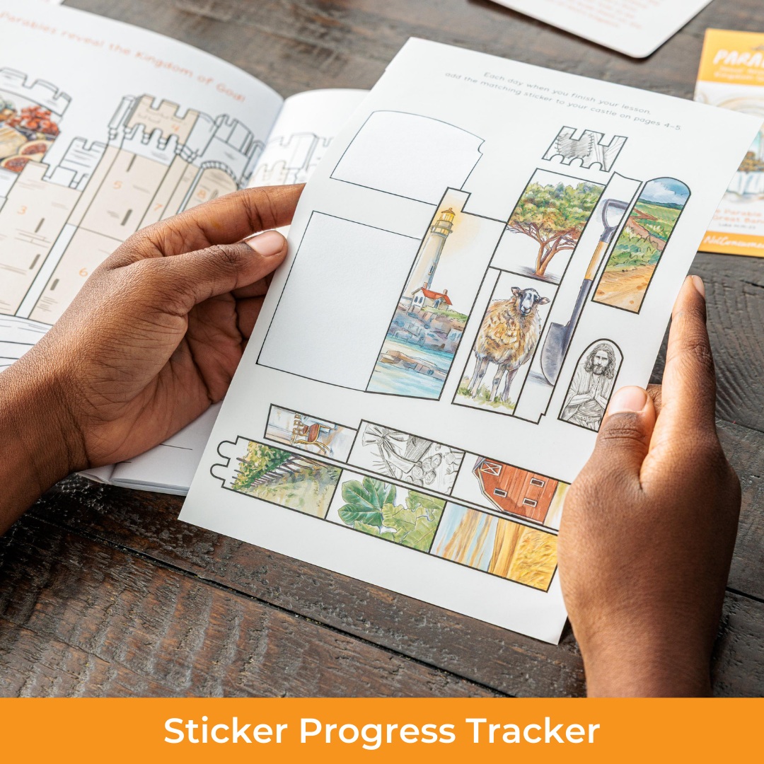 Sticker progress tracker for Parables Bible Study