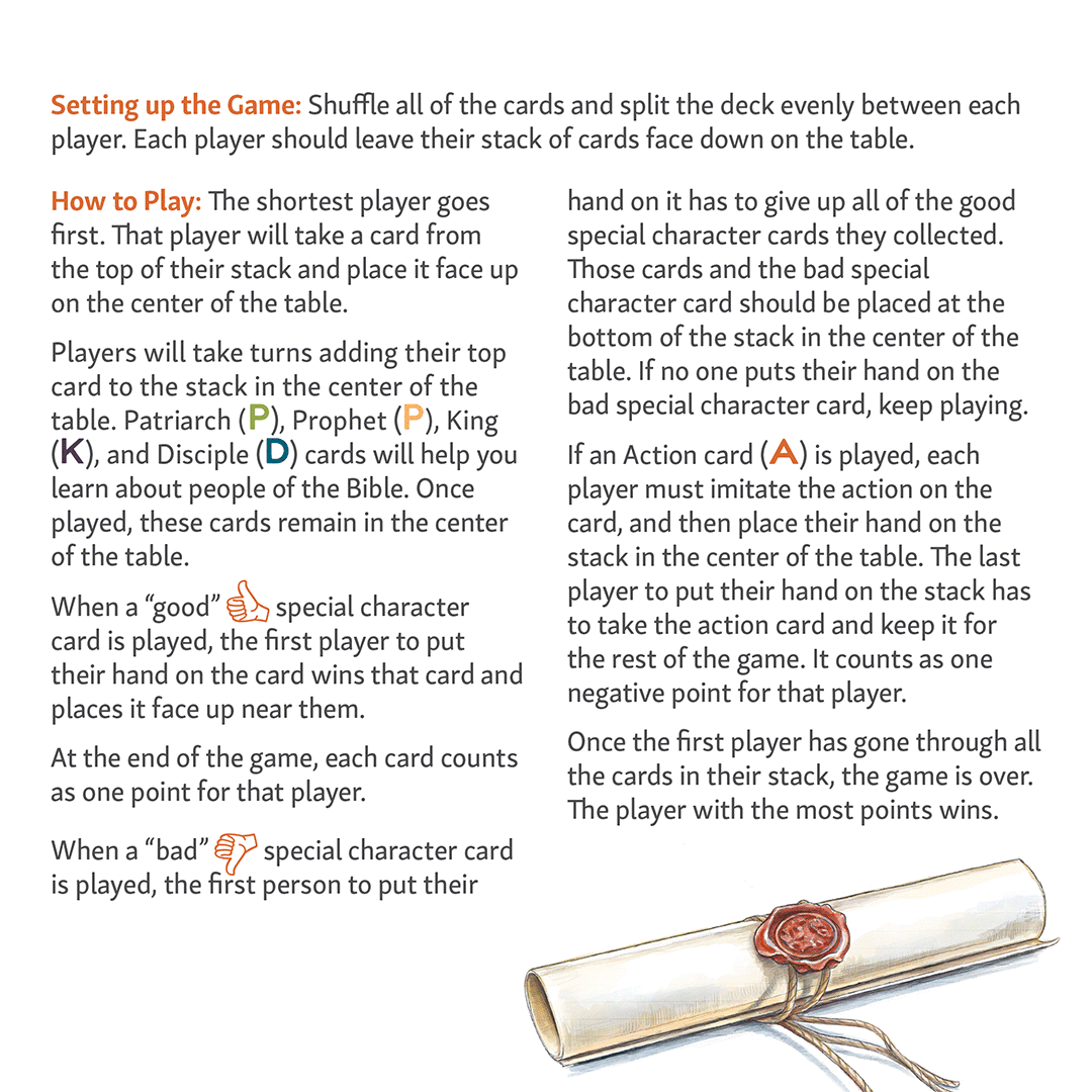 Biblical family fun game night