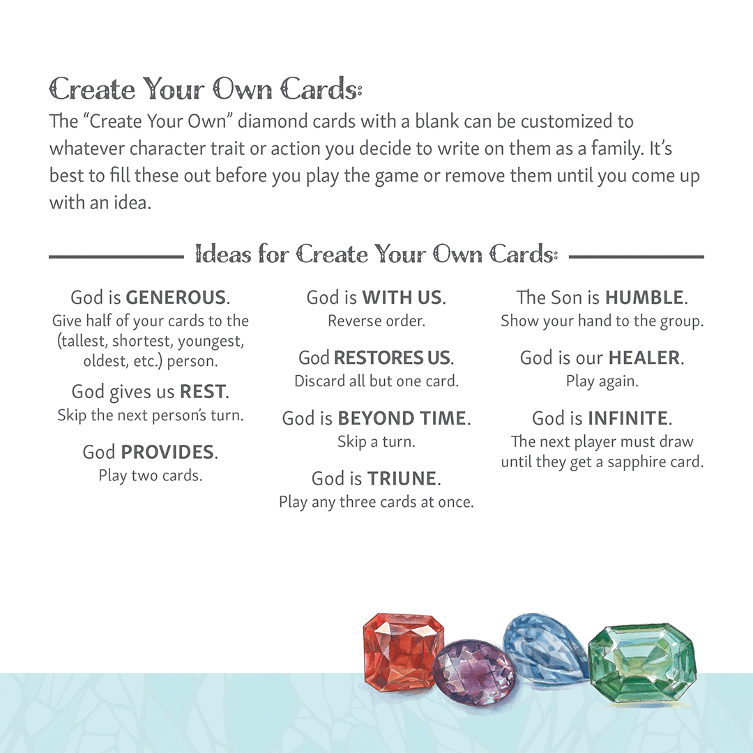 Create your own cards information