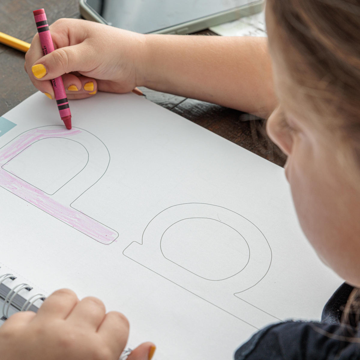 learning to read through coloring