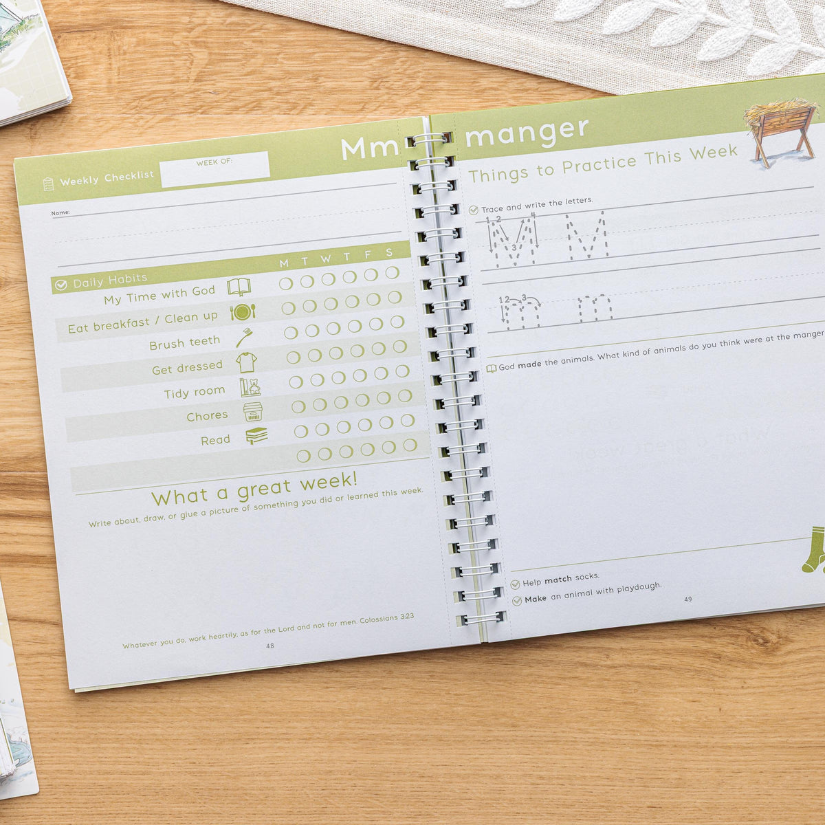 checklists with visuals