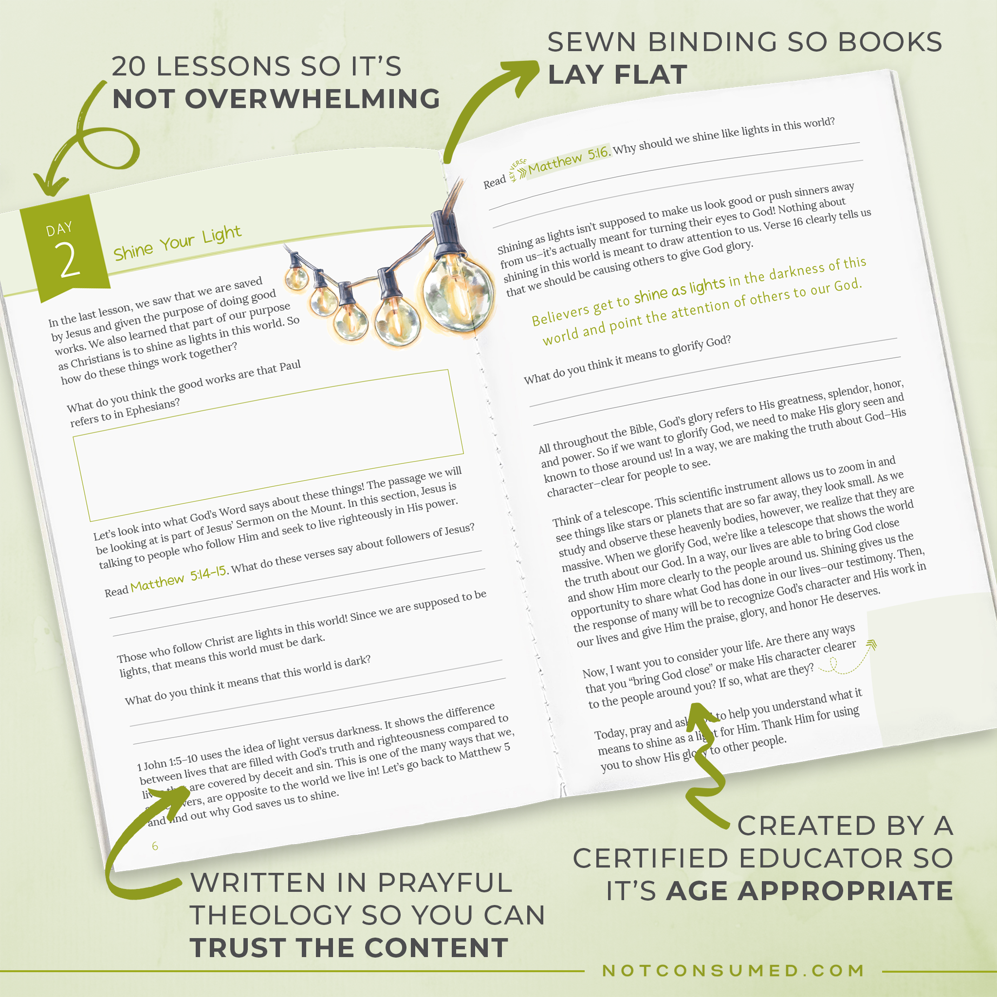 Shine: Learning to Share Jesus with Others Bible Study – Not Consumed