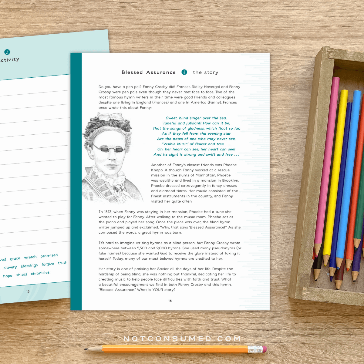 Printable Hymn study for kids