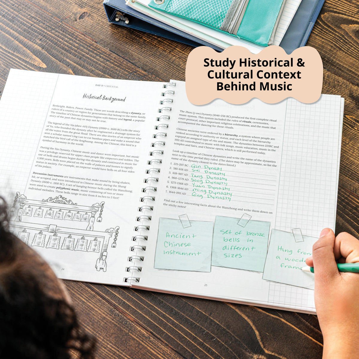 Tie in history to music