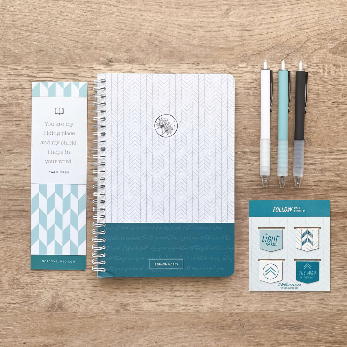 Teal Sermon Notebook Bundle