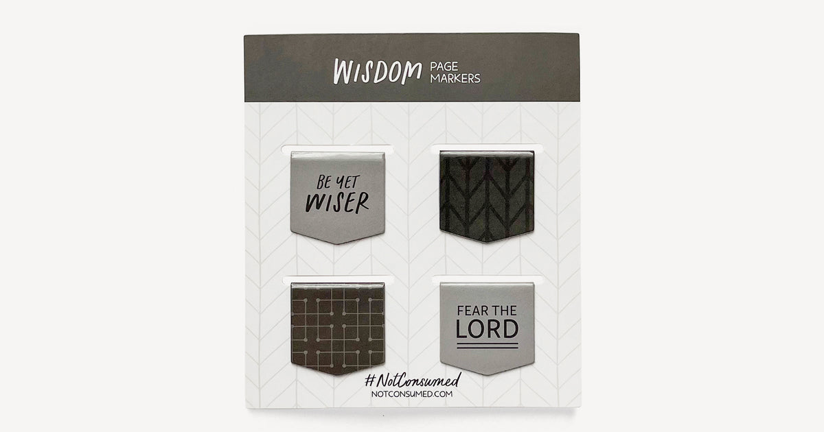 Wisdom Page Markers | Best Bible Markers | Not Consumed