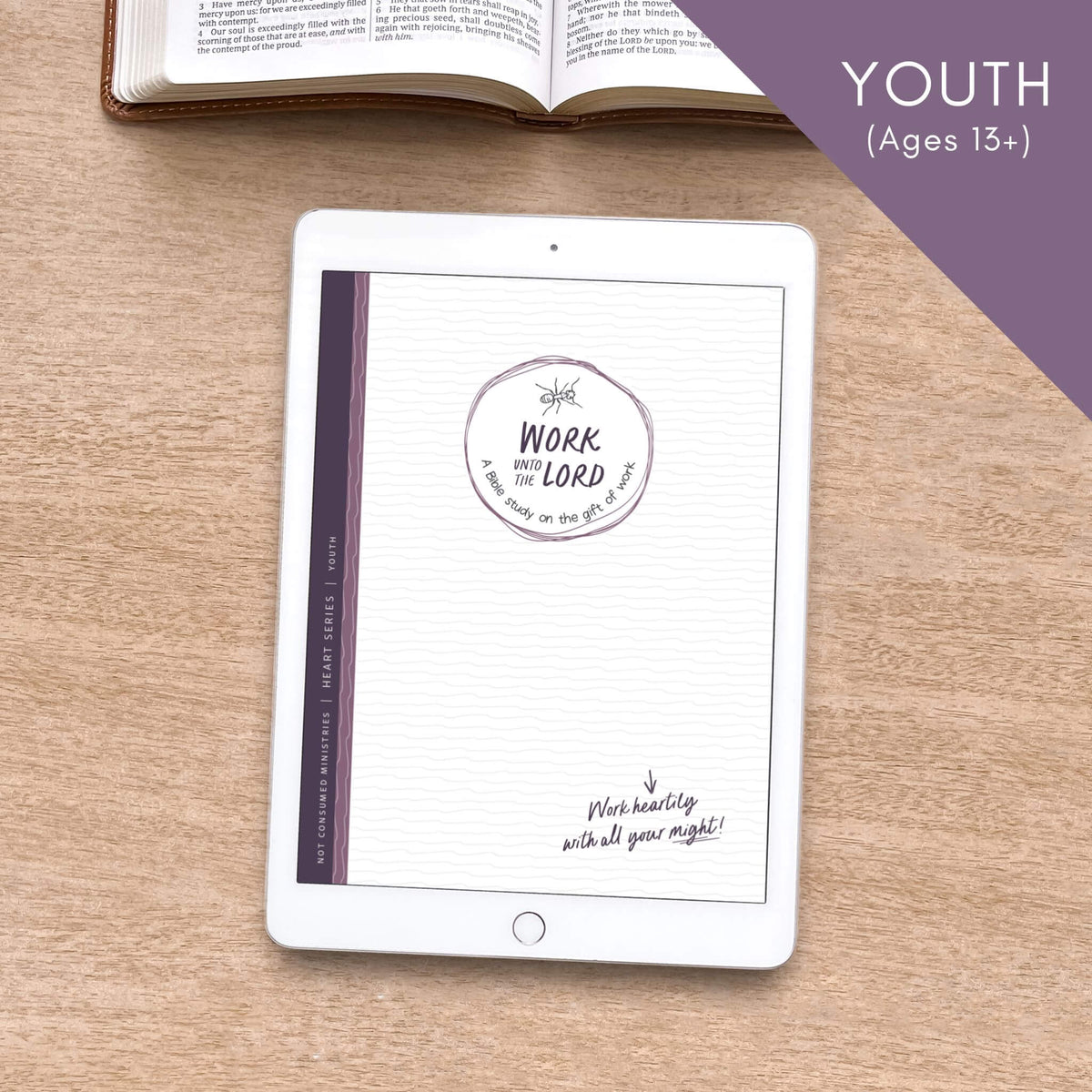 Work Unto the Lord Bible study for teens printable