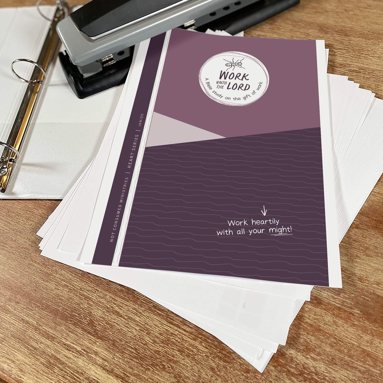 Work Unto the Lord Bible study printable