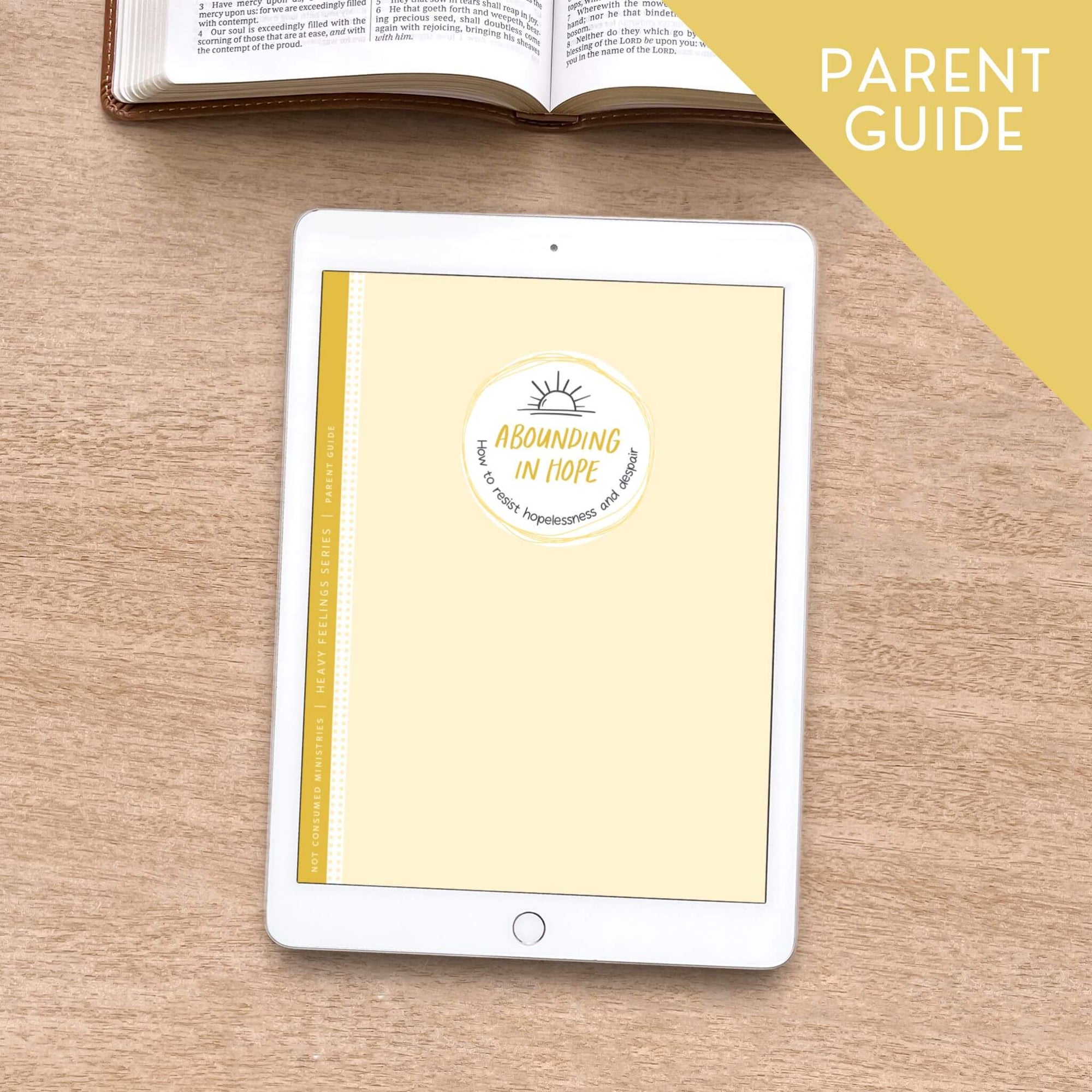 Abounding in Hope digital printable Bible Study parent guide