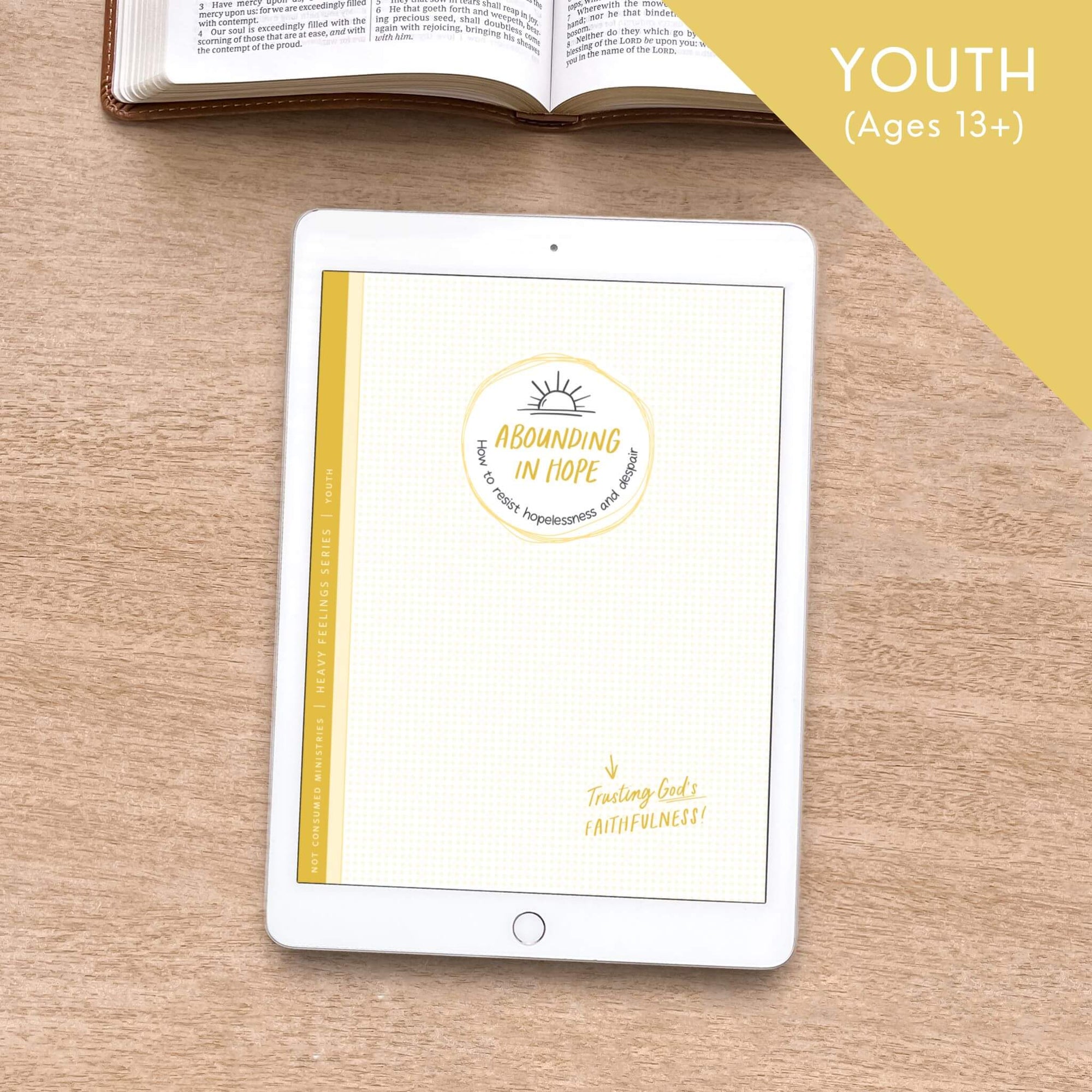 Abounding in Hope digital printable Bible Study for teens