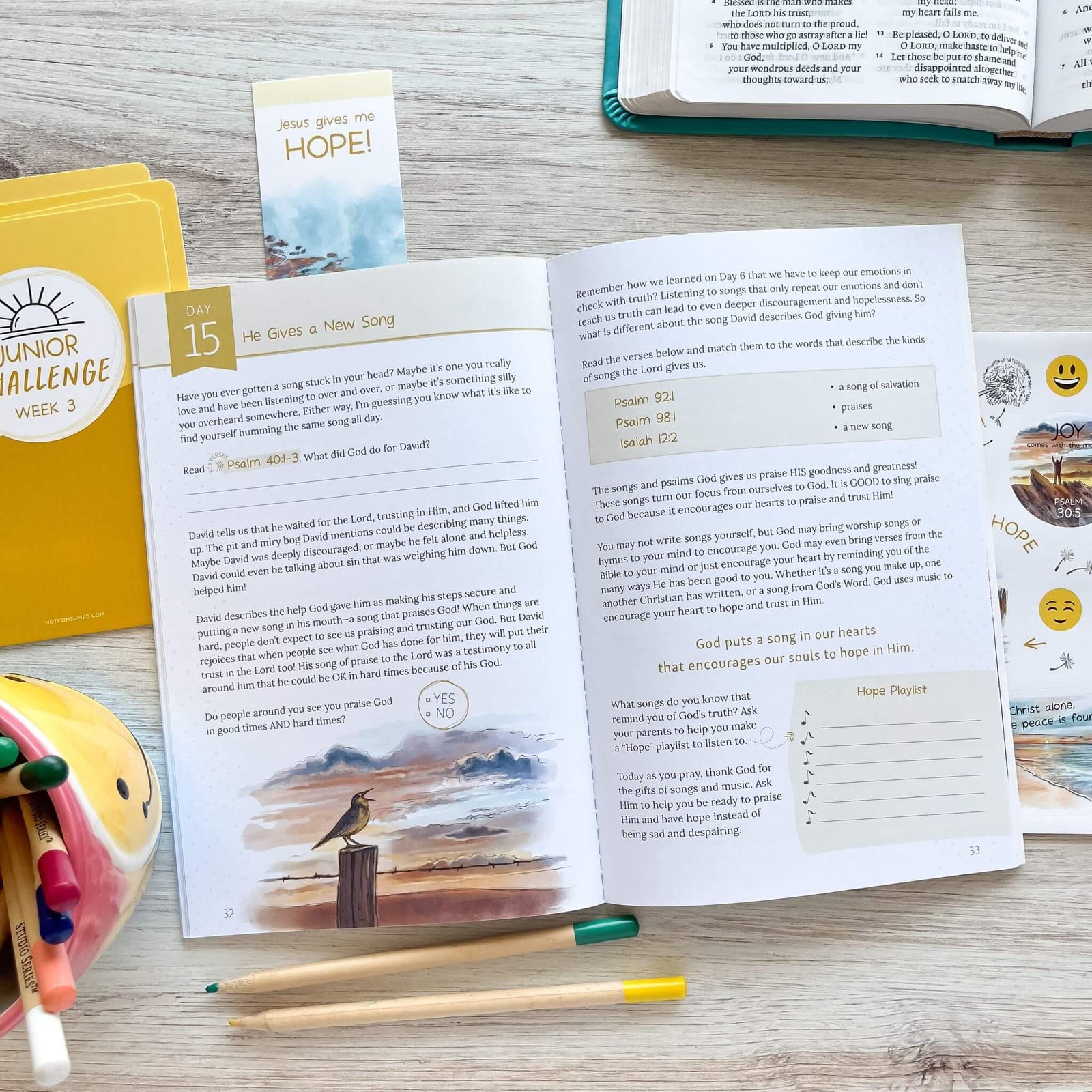 Abounding in Hope Bible Study for kids inside