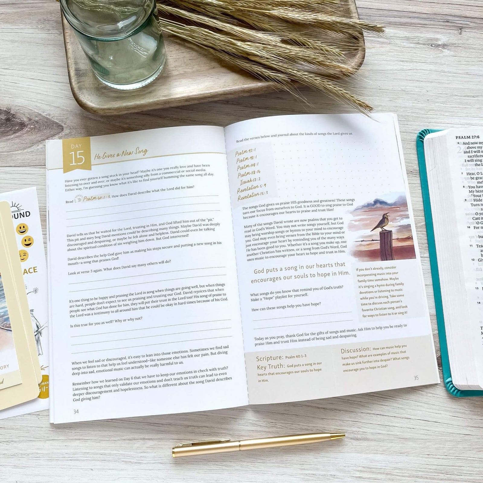 Abounding in Hope Bible Study parent guide inside