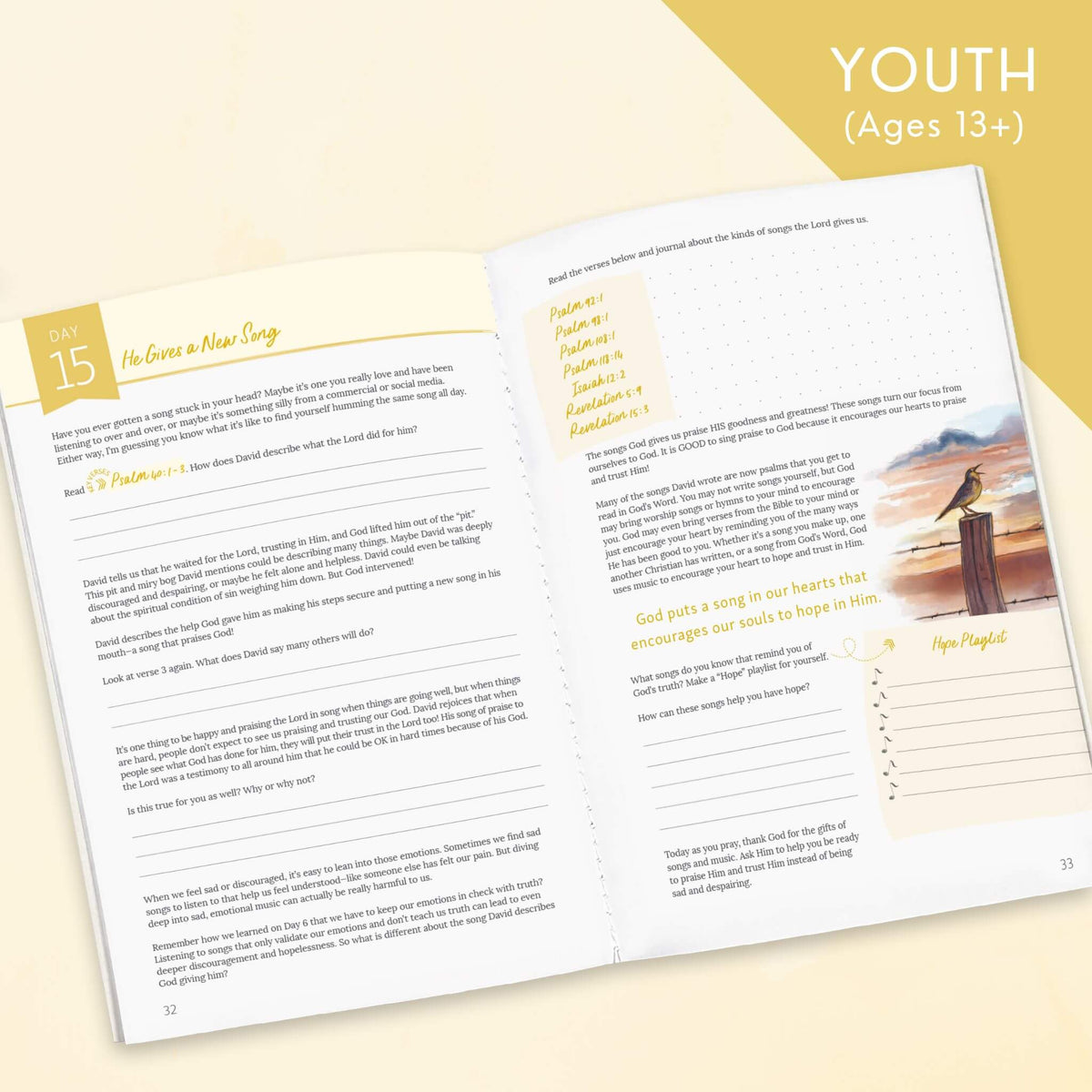Abounding in Hope digital printable Bible Study for teens- inside
