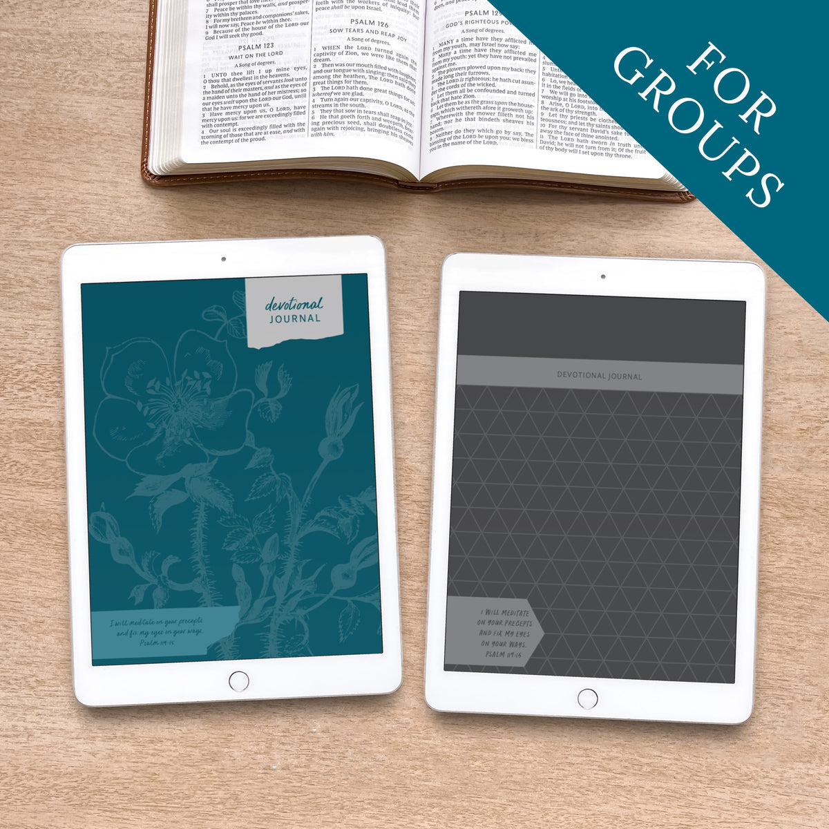 Adult Devotional Journal Digital Printable for groups