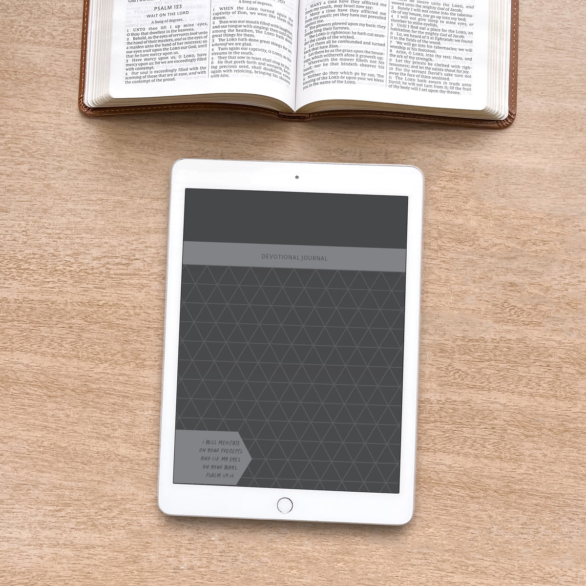 Adult Devotional Journal Digital Printable- Gray cover