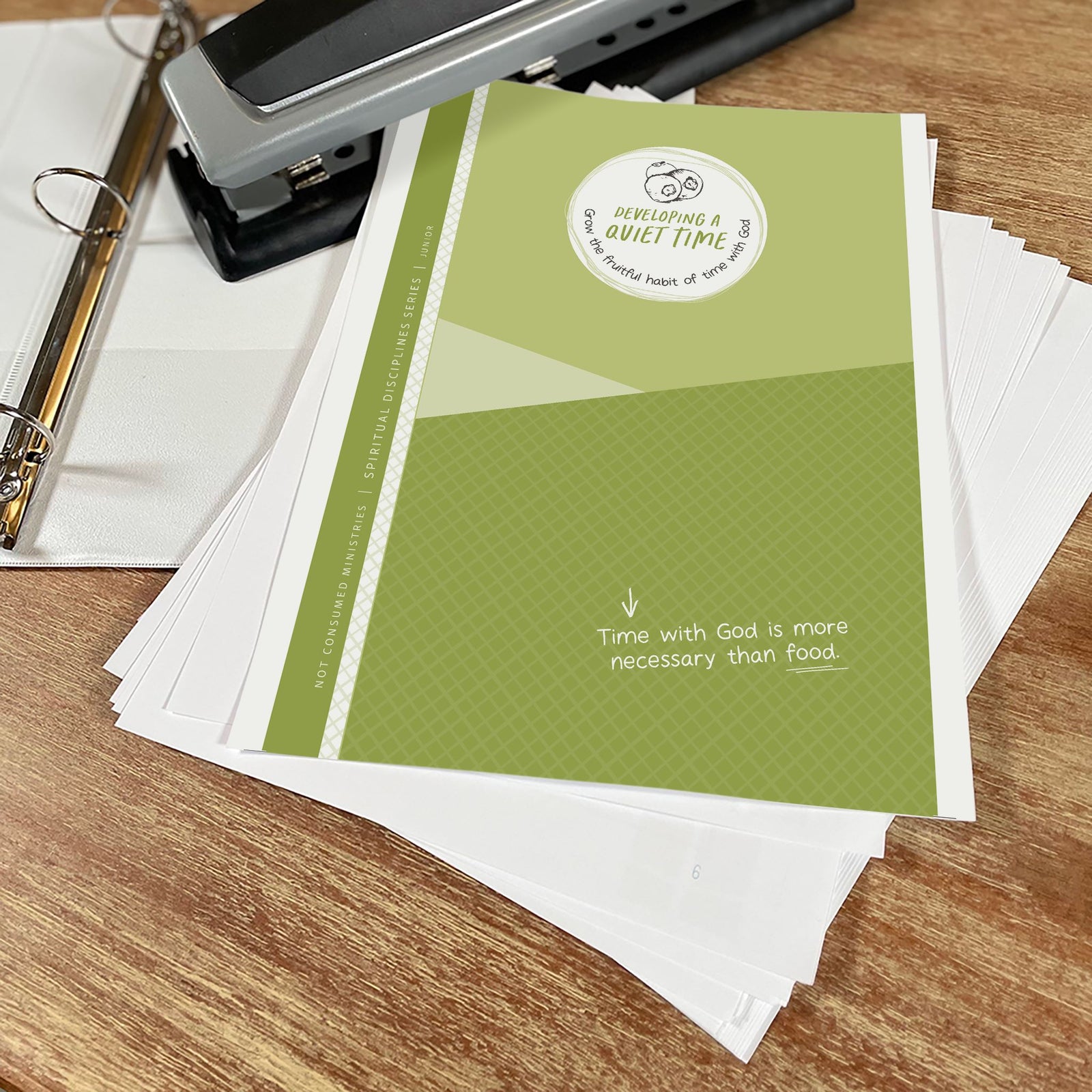 Developing a Quiet Time Printable Bible study for groups