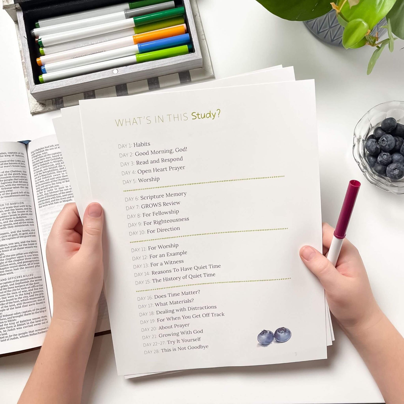 Developing a Quiet Time digital printable Bible study