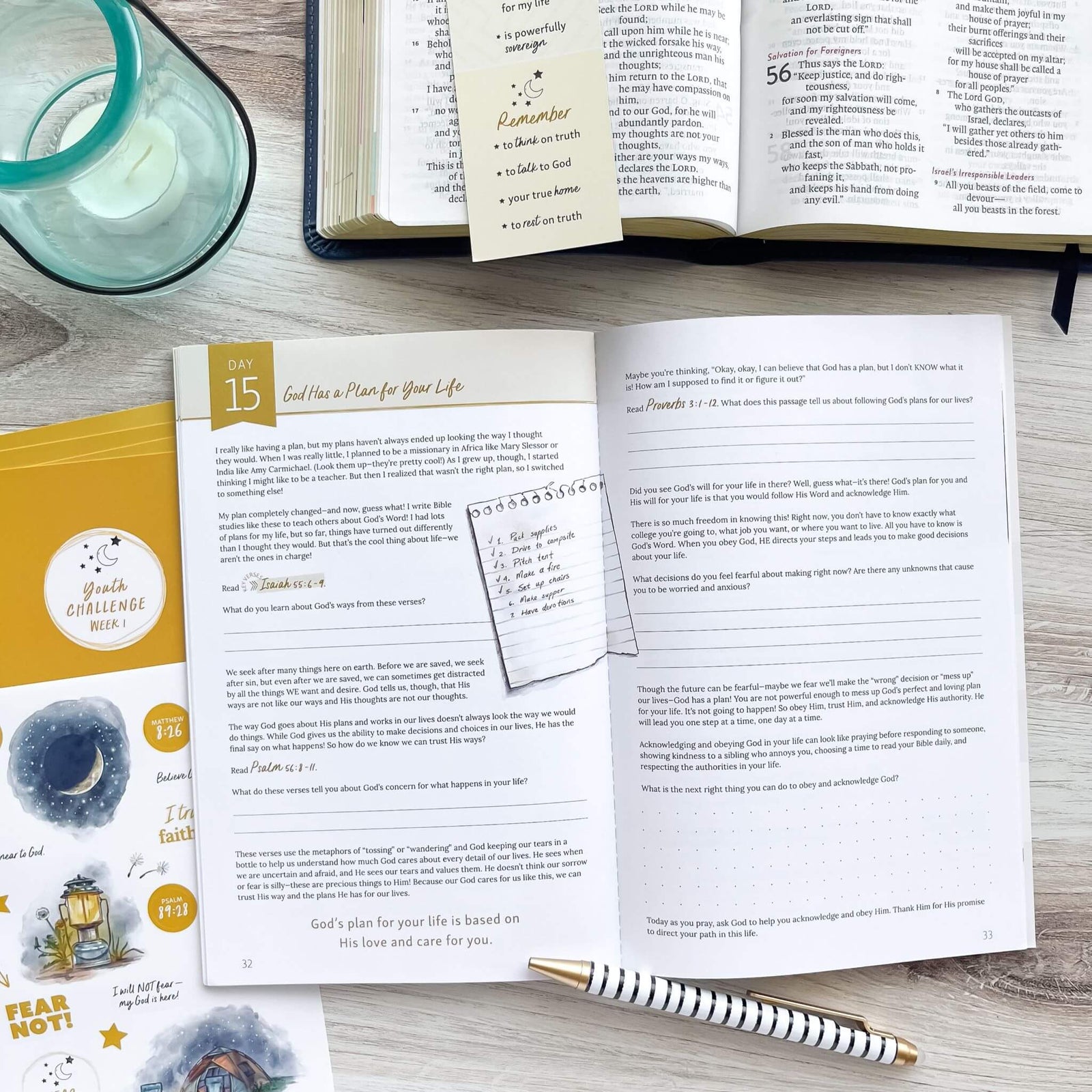 Fear Not Bible Study for teens inside