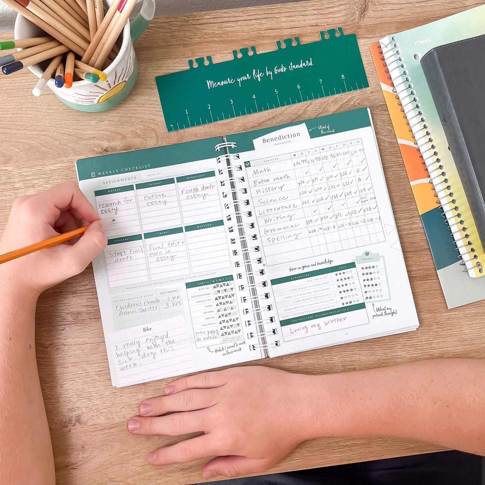 Middle School Homeschool Planners