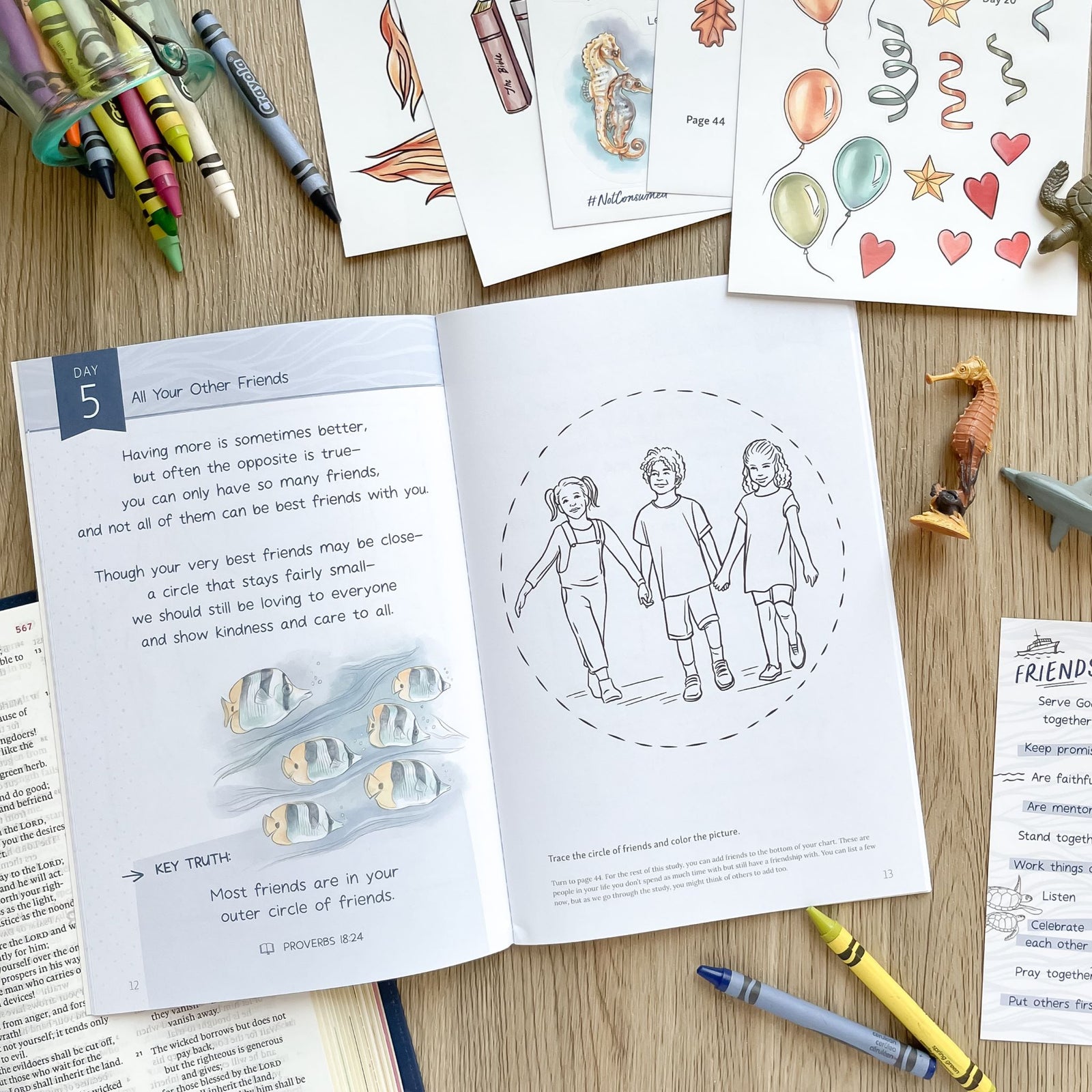 Navigating Friendships Pre-K Bible study inside