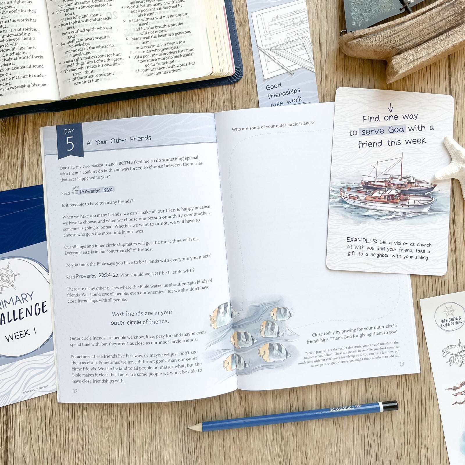 Navigating Friendships children's Bible study inside