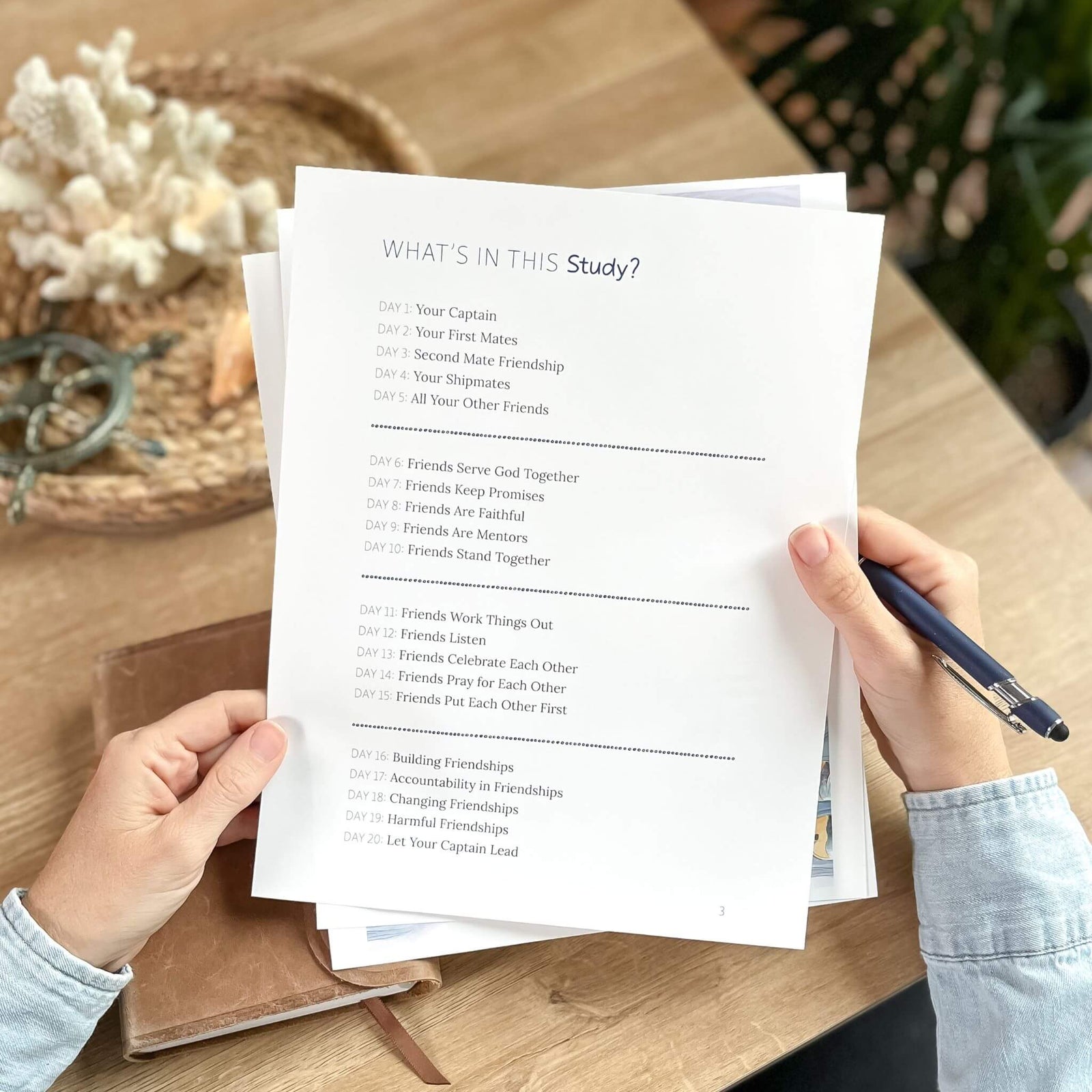 Navigating Friendships Family Bible study digital printable