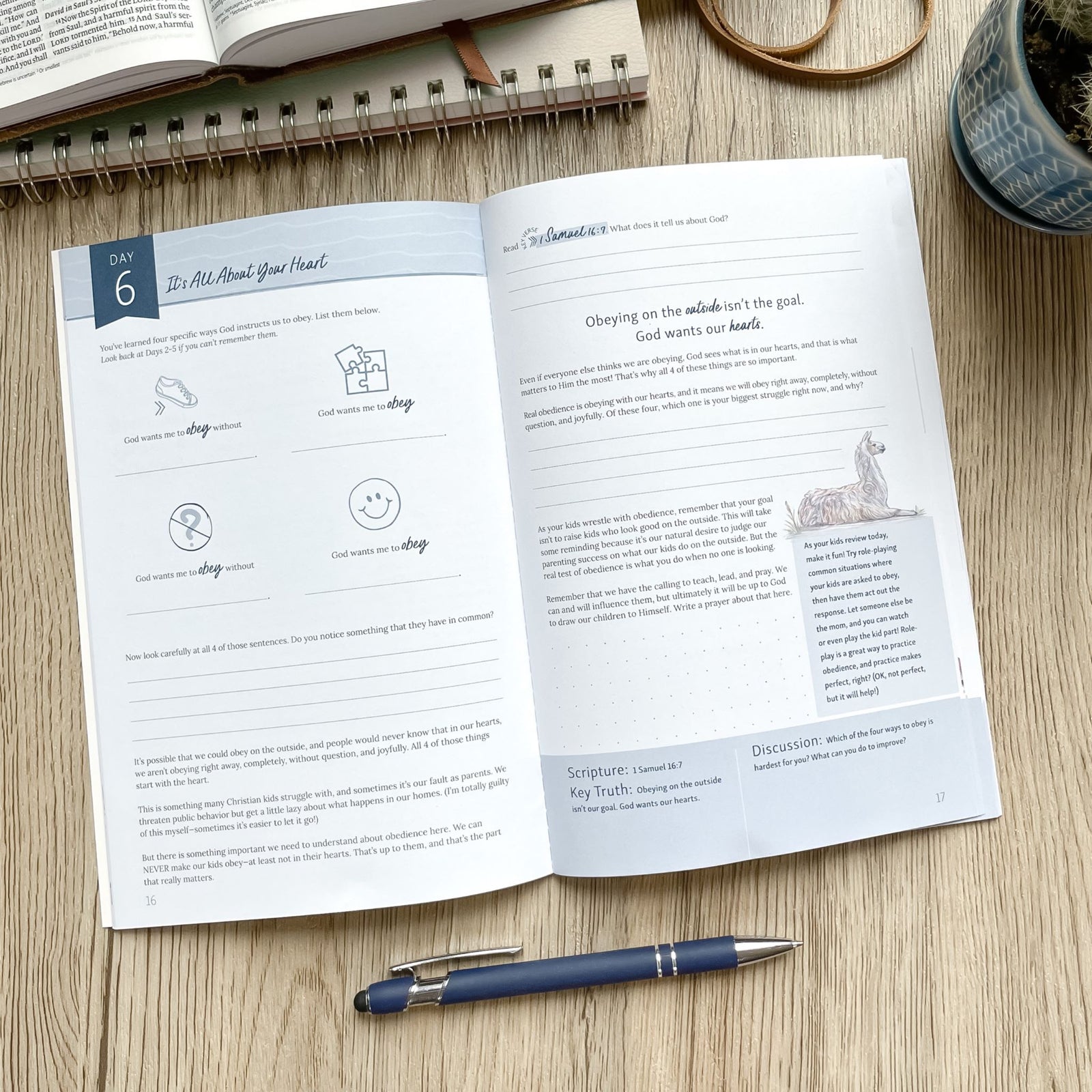 Obey Bible study parent guide - inside