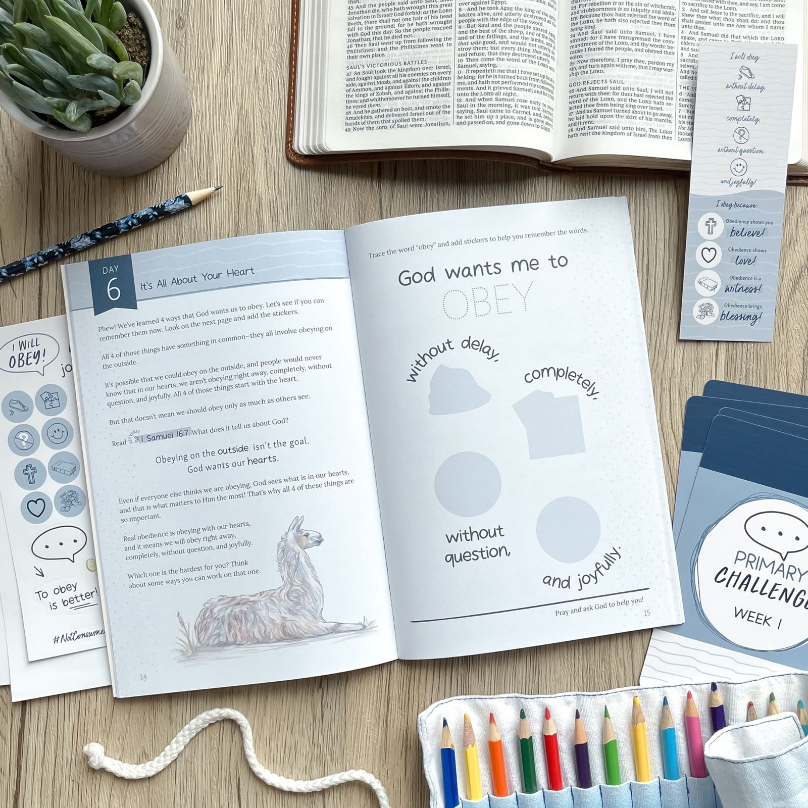 Obey Bible study for children - inside