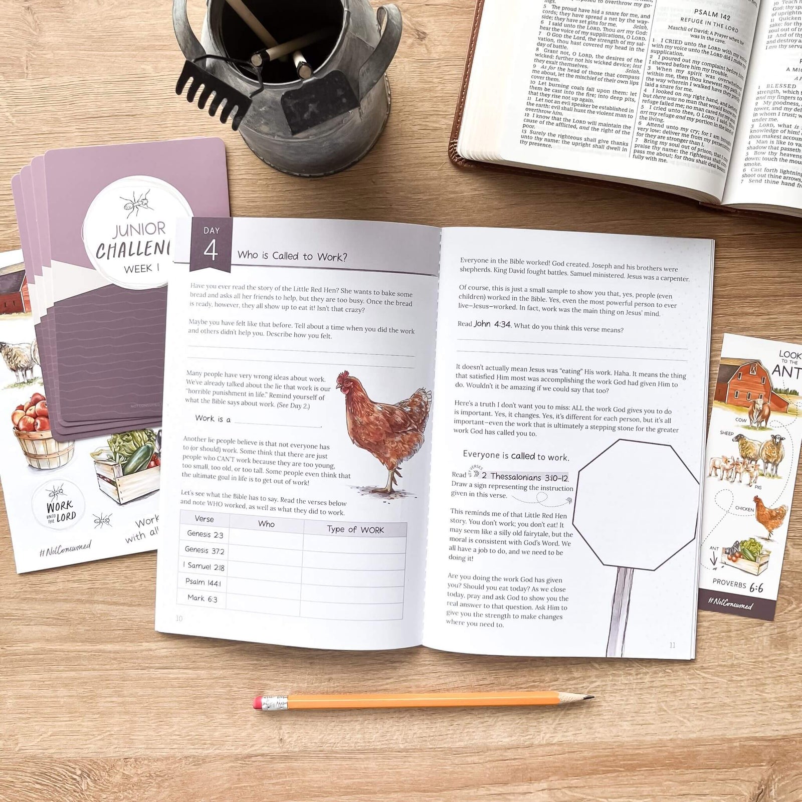 Work Unto The Lord Bible study for kids